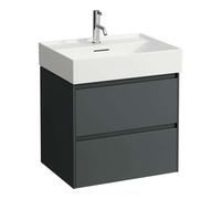 Laufen Lani - Mueble de lavabo, 58x44x52 cm, 2 cajones, gris H4035321122661