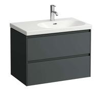 Laufen Lani - Mueble de lavabo, 74x45x52 cm, 2 cajones, gris H4035821122661