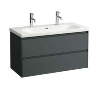 Laufen Lani - Mueble de lavabo, 98x45x52 cm, 2 cajones, gris H4035621122661