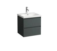 LAUFEN LANI para Lua mueble bajo lavabo, 2 cajones, SoftClose, 535x515x445mm, H4035221122661, Color: Gris de tráfico
