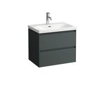 LAUFEN LANI para Lua mueble bajo lavabo, 2 cajones, SoftClose, 635x515x445mm, H4035421122661, Color: Gris de tráfico