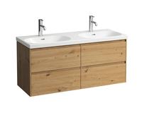 LAUFEN LANI para Lua mueble bajo lavabo, 4 cajones, SoftClose, 1185x515x445mm, H4035741122671, Color: Roble silvestre