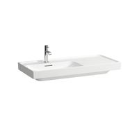LAUFEN Lavabo Meda, empotrable, repisa derecha, 1000x460mm, sin agujero para grifo, sin rebosadero, H8171180001121, Color: Blanco