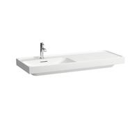 LAUFEN Lavabo Meda, empotrable, repisa derecha, 1200x460mm, 1 agujero para grifo, sin rebosadero, H8171104001111, Color: Blanco con LCC
