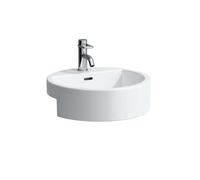 Laufen Living - Lavabo encastrado 46x46 cm, con 1 agujero para grifo, blanco H8134310001041