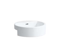 Laufen Living - Lavabo encastrado, 46x46 cm,, sin orificio para grifo, blanco H8134310001091