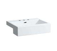 Laufen Living - Lavabo encastrado 55x46 cm, con 3 agujeros para grifo, blanco H8134320001081
