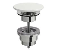 Laufen Living - Salida no precintable con tapa cerámica, blanca H8981880000001
