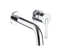 Laufen Lua - Grifo empotrado de lavabo, con cuerpo de montaje, Eco+, 2 orificios, cromo H3115F60041201
