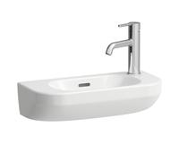 Laufen Lua - Lavamanos 50x23 cm, con rebosadero, orificio para grifo a la derecha, LCC, blanco H8150824001061