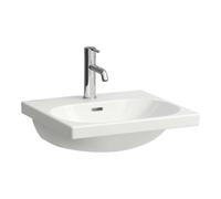 Laufen Lua - Lavabo de mueble 46x50 cm, con rebosadero, orificio para grifo, LCC, blanco H8100814001041