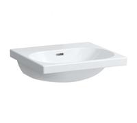 Laufen Lua - Lavabo de mueble 60x46 cm, con rebosadero, sin orificio para grifo, blanco H8160830001091