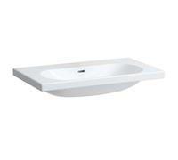 Laufen Lua - Lavabo de mueble 80x46 cm, con rebosadero, sin orificio para grifo, LCC, blanco H8160874001091