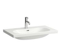 Laufen Lua - Lavabo de mueble 8x5 cm, con rebosadero, orificio para grifo, blanco H8160870001041