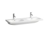 LAUFEN LUA lavabo doble, sin agujero para grifo, con rebosadero, 1200x460mm, H8140810001091, Color: Blanco