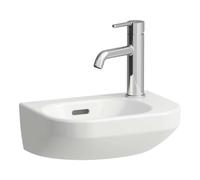 Laufen Lua - Lavamanos 36x25 cm, con rebosadero, orificio para grifo a la derecha, LCC, blanco H8150804001061