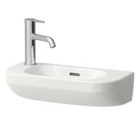 Laufen Lua - Lavamanos 50x23 cm, con rebosadero, orificio para grifo a la izquierda, LCC, blanco H8150824001051