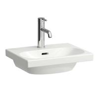 Laufen Lua - Lavamanos de mueble 45x35 cm, con rebosadero, orificio para grifo, LCC, blanco H8160804001041