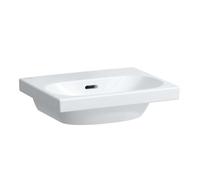 Laufen Lua - Lavamanos de mueble 45x35 cm, con rebosadero, sin orificio para grifo, LCC, blanco H8150814001091