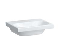 Laufen Lua - Lavamanos de mueble 45x35 cm, sin rebosadero, sin orificio para grifo, LCC, blanco H8150814001421