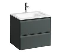 LAUFEN MEDA mueble bajo lavabo, 2 cajones, incl. sistema organizador, para H814113, 572x442x504mm, H4216720112661, Color: Gris de tráfico