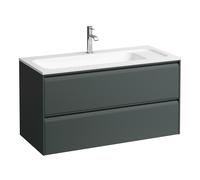 LAUFEN MEDA mueble bajo lavabo, 2 cajones, incl. sistema organizador, para H814118, 972x442x504mm, H4216920112661, Color: Gris de tráfico