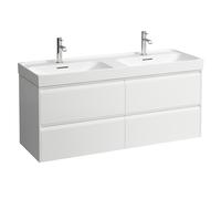 LAUFEN MEDA mueble bajo lavabo, 4 cajones, incl. sistema organizador, para H814112, 1284x448x515mm, H4216440112601, Color: Blanco Mate