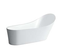 Laufen Palomba Collection - Bañera independiente asimétrica 180x90 cm, con sistema de masaje y sensor, blanca H2458020006051