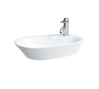 Laufen Palomba Collection - Cuenco de lavabo 60x40 cm, sin rebosadero, con 1 agujero para grifo, blanco H8168030001111