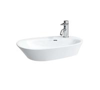 Laufen Palomba Collection - Cuenco de lavabo 60x40 cm, sin rebosadero, con 1 agujero para grifo, blanco H8168034001041