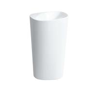 Laufen Palomba Collection - Lavabo independiente 53x44x90 cm, sin agujero para grifo, con LCC, blanco H8118044001091