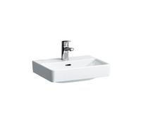 LAUFEN PRO S Lavabo sobre encimera, 1 agujero para grifo, con rebosadero, US pulido, 450x340mm, H8169610001041, Color: Blanco