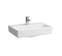 LAUFEN PRO S Lavabo sobre encimera compacto, sin agujero para grifo, con rebosadero, US gesch., 550x380mm, H8179580001091, Color: Blanco
