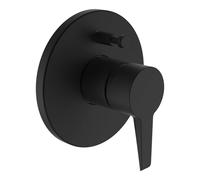 Laufen Pure - Grifo empotrado para 2 dispositivos, negro mate HF901789428000