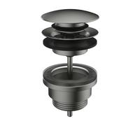 Laufen - Salida de lavabo, Click-clack, acero cepillado H3709890901041