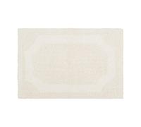 Laura Ashley Alfombrilla de baño Reversible de algodón, 53,3 x 86,3 cm, Color Marfil