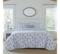 Laura Ashley | Colección Ahoy | Colcha de Lujo ultrasuave de Primera Calidad, cómodo Juego de Cama de 2 Piezas, Colcha Elegante para Todas Las Estaciones, Individual, Brillante