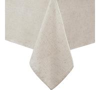 laura ashley Dothan Mantel de Mezcla de Lino de Lujo para cenas Formales, Vacaciones, Bodas o Fiestas, 60 x 84 Pulgadas, Color Gris Pardo