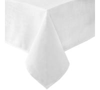 Laura Ashley Harper Mantel de Tela Suave y Lujosa para cenas Formales o Informales, Vacaciones, Banquetes, Bodas o Fiestas, 60 x 84 Pulgadas, Color Blanco