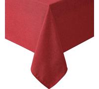 Laura Ashley Harper Mantel de Tela Suave y Lujosa para cenas Formales o Informales, Vacaciones, Banquetes, Bodas o Fiestas, 60 x 120 Pulgadas, Color Rojo