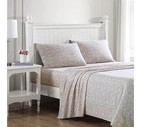 Laura Ashley Home - Sábanas Queen, Juego de Ropa de Cama de percal de algodón, decoración Fresca y Fresca del hogar (Rosa de Piedra Preciosa, Queen)