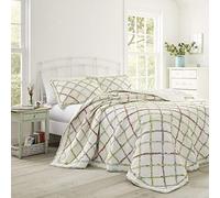 Laura Ashley jardín algodón Voile Edredón, Crema, Cama Individual