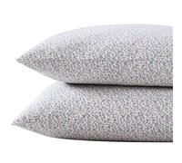 Laura Ashley - Juego de Fundas de Almohada estándar, Ropa de Cama de algodón percal Transpirable, decoración Fresca para el hogar (Morado Emogene, 2 Piezas)