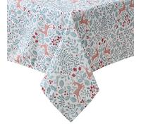 Laura Ashley Mantel Decorativo, Resistente a Las Arrugas y a Las Manchas, Repelente al Agua, fácil Cuidado, Tela de poliéster Lavable para Comedor, Cocina, Vacaciones, Fiesta, 60 x 102 Pulgadas,