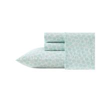 Laura Ashley - Sábanas King, Juego de Ropa de Cama de percal de algodón, Ligeras y Transpirables, decoración del hogar (Conchas de argate, Color Azul, King)