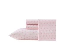 Laura Ashley - Sábanas matrimoniales, Juego de Ropa de Cama de percal de algodón, Ligeras y Transpirables para decoración del hogar (Rosa callop dollop, matrimonial)