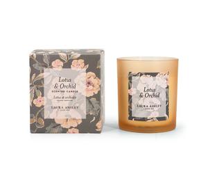 Laura Ashley Velas perfumadas en vaso naranja
