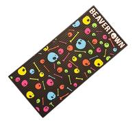 Laurie's Pub and Bar Accessories Beavertown - Alfombra de bar negra con calavera, 50 x 24 cm, grande