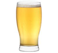 LAV Vasos de cerveza Lav 105019 – Vidrio transparente 375 cc, resistente al calor – Set de 6