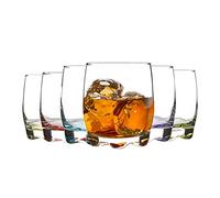 LAV 12 Pieza Adora whisky Vasos Set - Licor de color de las rocas Vasos Old Fashioned - Pimiento Base - 290 ml - Multi